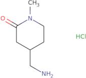 4-(aminomethyl)-1-methylpiperidin-2-one hydrochloride