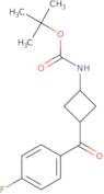 cis-tert-butyl 3-(4-fluorobenzoyl)cyclobutylcarbamate