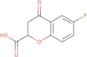 rac-6-fluoro-3,4-dihydro-4-oxo-2H-1-benzopyran-2-carboxylic acid