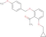 1-[2-(cyclopropylmethoxy)-6-[(4-methoxyphenyl)methoxy]phenyl]ethan-1-one