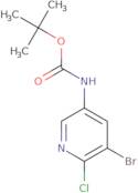 (5-Bromo-6-chloro-pyridin-3-yl)-carbamic acid tert-butyl ester