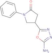 4-(5-Amino-1,3,4-oxadiazol-2-yl)-1-phenylpyrrolidin-2-one