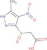 2-[(3-Methyl-4-nitro-1H-pyrazol-5-yl)sulfinyl]acetic acid