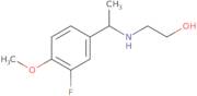 2-[1-(3-Fluoro-4-methoxyphenyl)ethylamino]ethanol