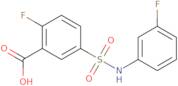 2-Fluoro-5-[(3-fluorophenyl)sulfamoyl]benzoic acid