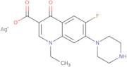 Silver(1+) 1-ethyl-6-fluoro-4-oxo-7-(1-piperazinyl)-1,4-dihydro-3-quinolinecarboxylate