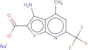 Sodium 3-amino-4-methyl-6-(trifluoromethyl)thieno[2,3-b]pyridine-2-carboxylic acid