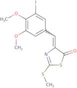 (4Z)-4-(3-Iodo-4,5-dimethoxybenzylidene)-2-(methylthio)-1,3-thiazol-5(4H)-one