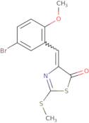 (4Z)-4-[(5-Bromo-2-methoxyphenyl)methylidene]-2-(methylsulfanyl)-4,5-dihydro-1,3-thiazol-5-one