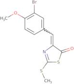 (4Z)-4-(3-Bromo-4-methoxybenzylidene)-2-(methylthio)-1,3-thiazol-5(4H)-one