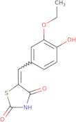 (5Z)-5-(3-Ethoxy-4-hydroxybenzylidene)-1,3-thiazolidine-2,4-dione