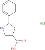 5-Phenyl-pyrrolidine-3-carboxylic acid hydrochloride