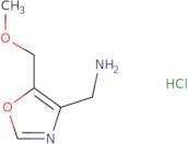 [5-(Methoxymethyl)-1,3-oxazol-4-yl]methanamine hydrochloride