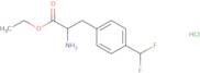 Ethyl 2-amino-3-[4-(difluoromethyl)phenyl]propanoate hydrochloride