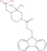 2-(1-{[(9H-Fluoren-9-yl)methoxy]carbonyl}-3,3-dimethylpiperidin-4-yl)acetic acid