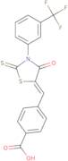 3-[(3-Trifluoromethyl)Phenyl]-5-[(4-Carboxyphenyl)Methylene]-2-Thioxo-4-Thiazolidinone