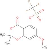 Trifluoromethanesulfonic Acid 7-Methoxy-2,2-dimethyl-4-oxo-4H-1,3-benzodioxin-5-yl Ester