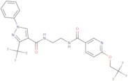 6-(2,2,2-Trifluoroethoxy)-N-[2-[[[1-phenyl-3-(trifluoromethyl)-1H-pyrazol-4-yl]carbonyl]amino]ethyl]nicotinamide