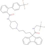 N-(2,2,2-Trifluoroethyl)-9-(4-[4-[4'-(trifluoromethyl)[1,1'-biphenyl]-2-carboxamido]piperidin-1-yl]butyl)-9H-fluorene-9-carboxamide