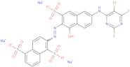 Trisodium 2-[(2Z)-2-[6-[(5-Chloro-2,6-Difluoropyrimidin-4-Yl)Amino]-1-Oxo-3-Sulfonatonaphthalen-2-…