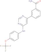 3-[6-[4-(trifluoromethoxy)anilino]pyrimidin-4-yl]benzamide