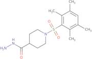 1-[(2,3,5,6-Tetramethylphenyl)sulfonyl]piperidine-4-carbohydrazide