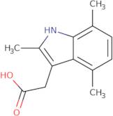 (2,4,7-Trimethyl-1H-indol-3-yl)acetic acid