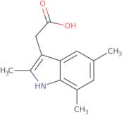 (2,5,7-Trimethyl-1H-indol-3-yl)acetic acid