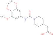 (1-{[(3,4,5-Trimethoxyphenyl)amino]carbonyl}piperidin-4-yl)acetic acid