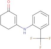 3-{[2-(Trifluoromethyl)phenyl]amino}cyclohex-2-en-1-one