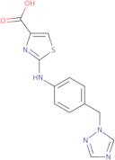 2-{[4-(1H-1,2,4-Triazol-1-ylmethyl)phenyl]amino}-1,3-thiazole-4-carboxylic acid