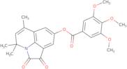 4,4,6-Trimethyl-1,2-dioxo-1,2-dihydro-4H-pyrrolo[3,2,1-ij]quinolin-8-yl 3,4,5-trimethoxybenzoate