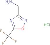 {[5-(Trifluoromethyl)-1,2,4-oxadiazol-3-yl]methyl}amine hydrochloride