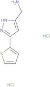 {[5-(2-Thienyl)-1H-pyrazol-3-yl]methyl}amine dihydrochloride