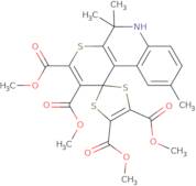 Tetramethyl 5',5',9'-trimethyl-5',6'-dihydrospiro[1,3-dithiole-2,1'-thiopyrano[2,3-c]quinoline]-...