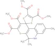 Tetramethyl 5',5',8'-trimethyl-5',6'-dihydrospiro[1,3-dithiole-2,1'-thiopyrano[2,3-c]quinoline]-...