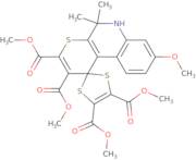 Tetramethyl 8'-methoxy-5',5'-dimethyl-5',6'-dihydrospiro[1,3-dithiole-2,1'-thiopyrano[2,3-c]quinol…