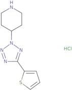 4-[5-(2-Thienyl)-2H-tetrazol-2-yl]piperidine hydrochloride