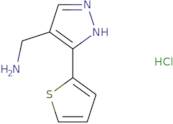 {[5-(2-Thienyl)-1H-pyrazol-4-yl]methyl}amine hydrochloride