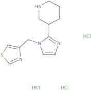 3-[1-(1,3-Thiazol-4-ylmethyl)-1H-imidazol-2-yl]piperidine trihydrochloride