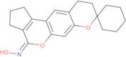 2',3',9',10'-Tetrahydrospiro[cyclohexane-1,8'-cyclopenta[c]pyrano[3,2-g]chromen]-4'(1'H)-one oxime