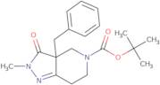 Tert-butyl 3a-benzyl-2-methyl-3-oxo-2,3,3a,4,6,7-hexahydro-5H-pyrazolo[4,3-c]pyridine-5-carboxylate