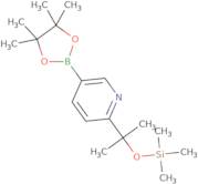 5-(4,4,5,5-Tetramethyl-1,3,2-dioxaborolan-2-yl)-2-(2-((trimethylsilyl)oxy)propan-2-yl)pyridine