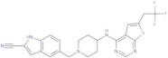 5-[[4-[[6-(2,2,2-Trifluoroethyl)thieno[2,3-d]pyrimidin-4-yl]amino]-1-piperidinyl]methyl]-1H-indole…