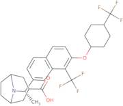 8-[(1S)-1-[8-(Trifluoromethyl)-7-[[cis-4-(trifluoromethyl)cyclohexyl]oxy]-2-naphthalenyl]ethyl]-8-…