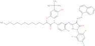 1-(2,4,6-Trichlorophenyl)-3-(2-chloro-5-[a-(4-hydroxy-3-tert-butylphenoxy)-tetradecanamido]anilido…