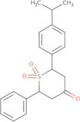 Tetrahydro-2-[4-(1-methylethyl)phenyl]-6-phenyl-4H-thiopyran-4-one1,1-dioxide