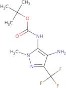 Tert-butyl N-[4-amino-1-methyl-3-(trifluoromethyl)-1H-pyrazol-5-yl]carbamate