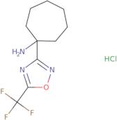 1-[5-(Trifluoromethyl)-1,2,4-oxadiazol-3-yl]cycloheptan-1-amine hydrochloride