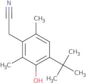 4-Tert-butyl-3-hydroxy-2,6-xylylacetonitrile